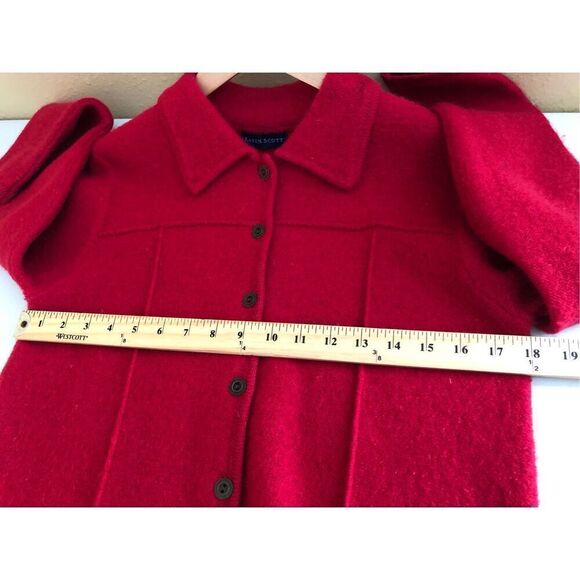 Karen Scott 100% Pure Wool Cardigan Sweater Size S - Picture 6 of 13